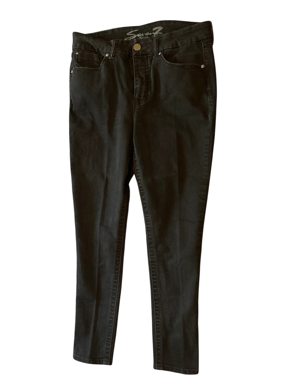 Seven7 Black High-Rise Skinny Jeans Size 12